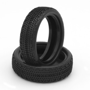 PAIR OF 1\10 TYRES CARPET 2WD SOFT FRONT - 003-0311