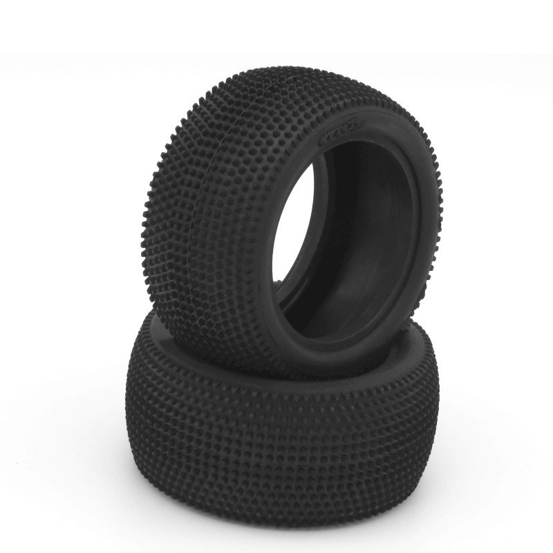 PAIR OF 1/10 TYRES V1 CARPET 4WD/2WD REAR SOFT - 003-0611