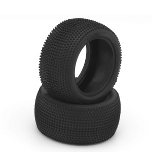 PAIR OF 1/10 TYRES V1 CARPET 4WD/2WD REAR HARD - 003-0641