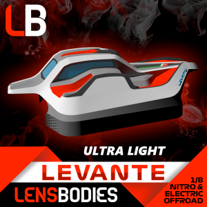 1/8 OFFROAD BODY LEVANTE ULTRA LIGHT WEIGHT - LB08LVT-UL