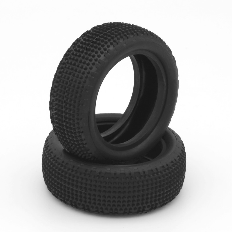 PAIR OF 1\10 TYRES CARPET 4WD SOFT FRONT - 003-0411