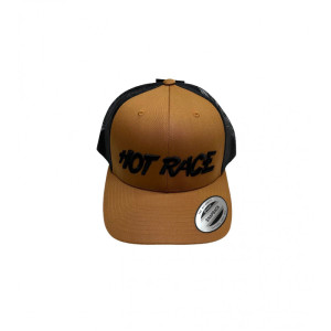 HR CAP CURVED BROWN/BLACK  - HOT RACE - 010-0203