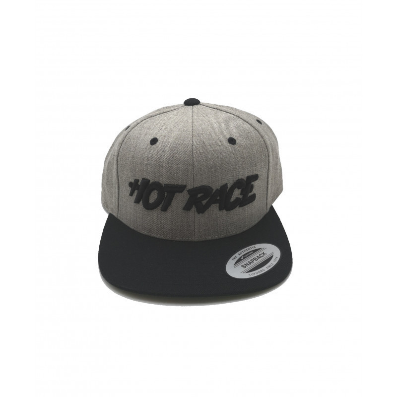 HR CAP FLAY GREY/BLACK  - HOT RACE - 010-0201