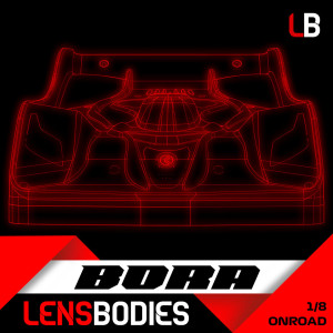 1/8 ONROAD BODY BORA STANDARD WEIGHT - LB08BRA-S - HOT RACE