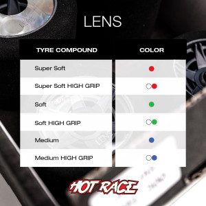 SET OF LENS TYRES 1\8 REAR ME-FRONT SO - HOT RACE
